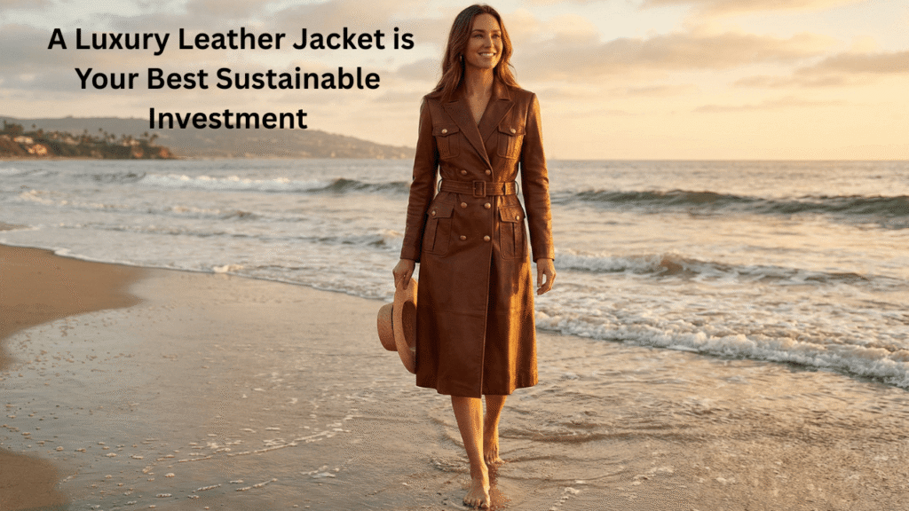 A luxury leather jacket