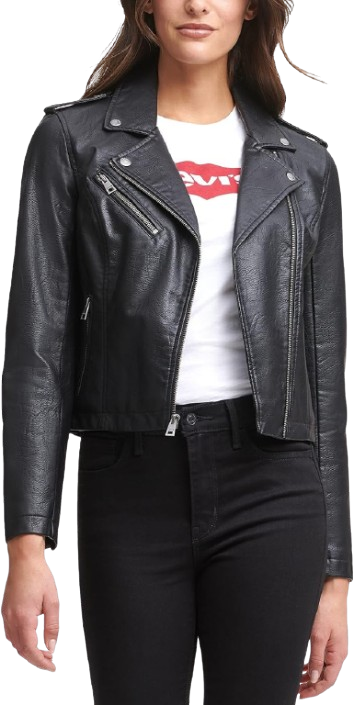 Best cropped leather jacket for ladies(classic)
