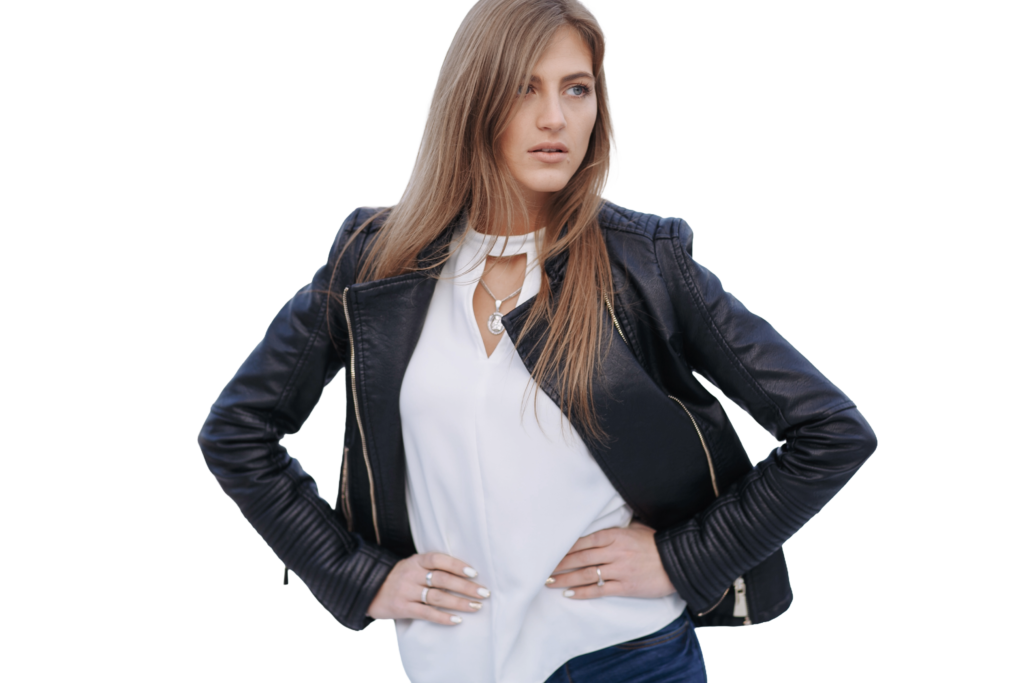 Cropped Leather Jackets for ladies
