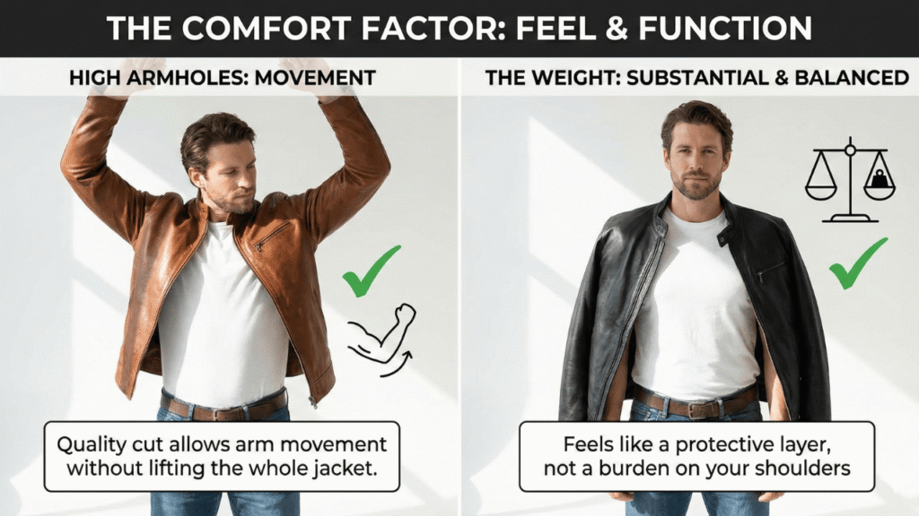 6. How should a leather jacket fit)(The Comfort Factor