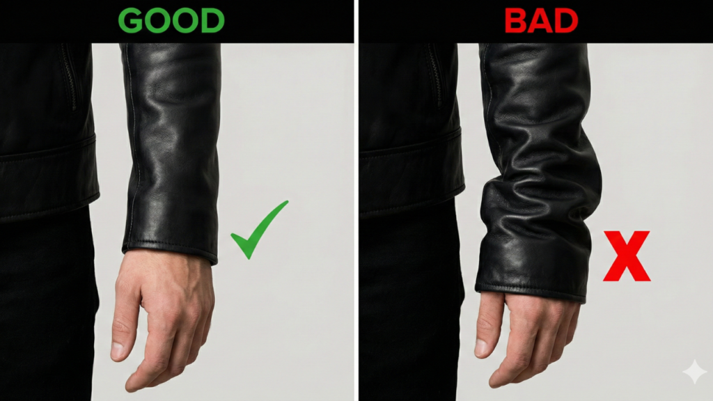 Leather jacket sizing guide