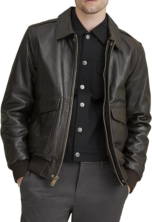How to style a Men's Leather Bomber Jacket ( classic )