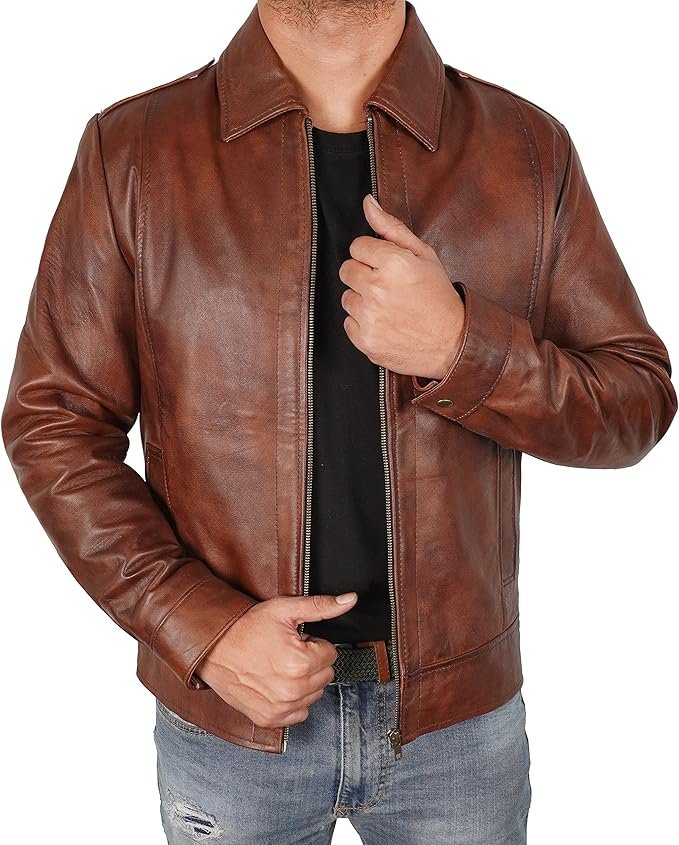 The Smart Casual Professional Leather jacket is one of the best leather jacket outfit ideas