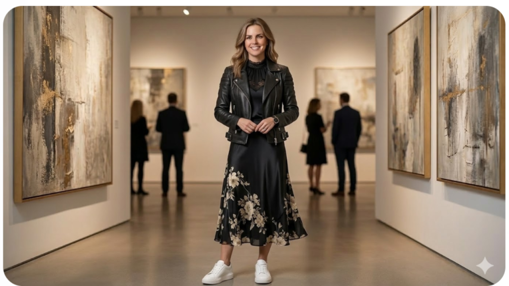 5. Feminine Juxtaposition (The Unexpected Pairing)