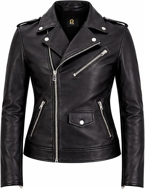 classic moto jacket for women