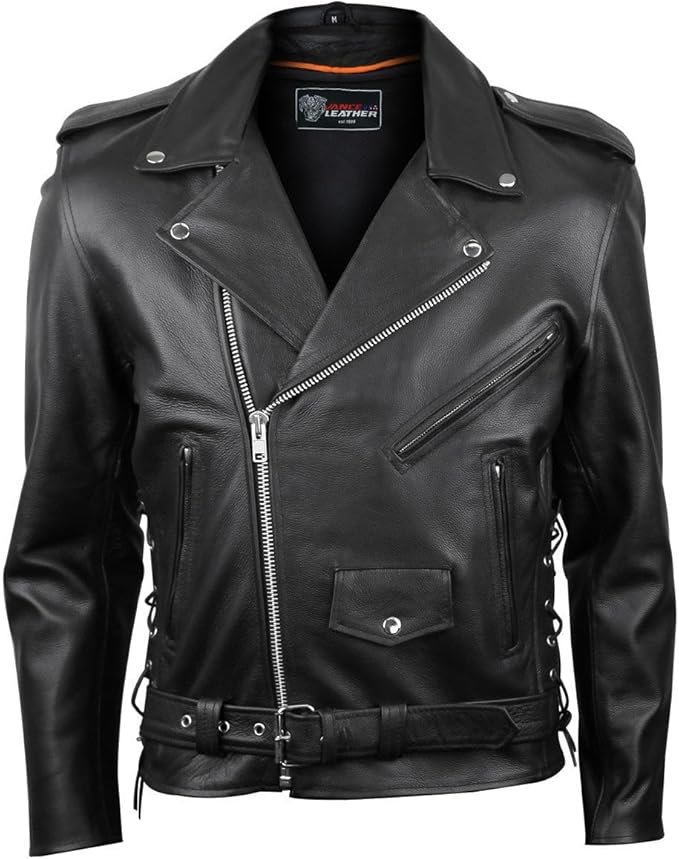 1. The Heavyweight Champion: Premium Cowhide Durable Leather Biker Jackets