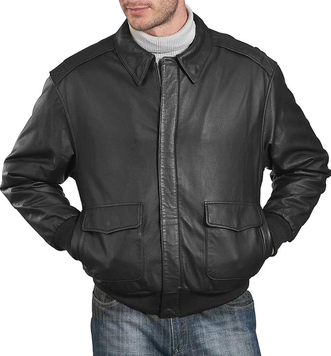 5. The Heritage Goatskin: The "A-2" Style Biker leather jacket