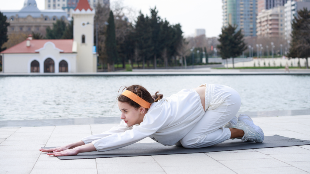 This gentle forward fold is the perfect counter stretch that is child pose