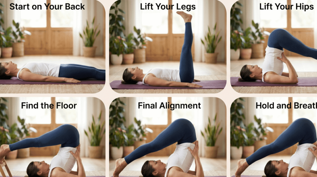 Step-by-Step Instructions for Beginners for plow pose