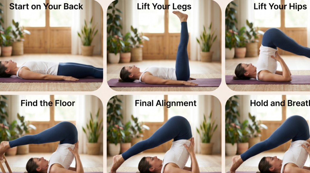 Step-by-Step Instructions for Beginners for plow pose