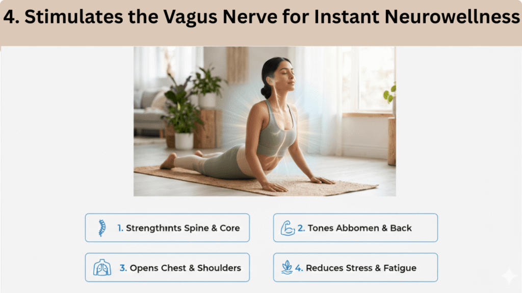 4. Stimulates the Vagus Nerve for Instant Neurowellness in Cobra Pose